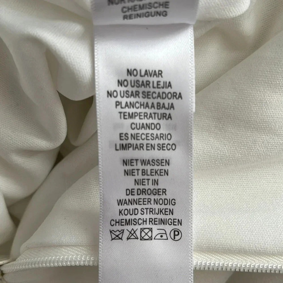 AIDAN NWOT White Ruffle Cutout Dress, Size 8 - Picture 12 of 13